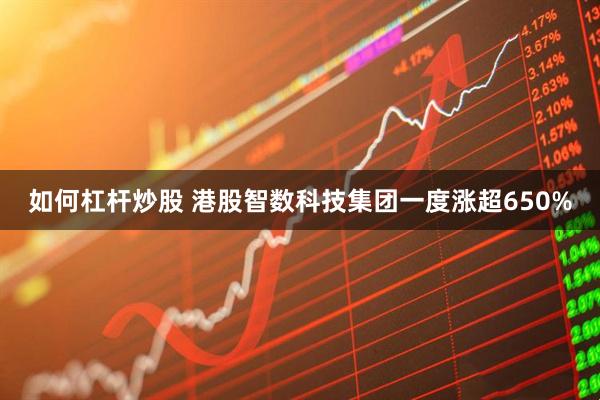 如何杠杆炒股 港股智数科技集团一度涨超650%