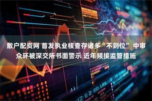 散户配资网 首发执业核查存诸多“不到位” 中审众环被深交所书面警示 近年频接监管措施