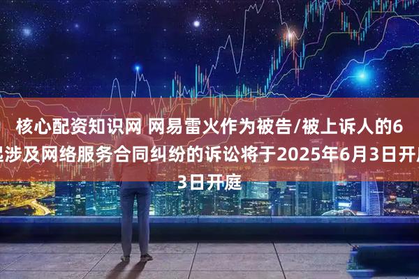 核心配资知识网 网易雷火作为被告/被上诉人的6起涉及网络服务合同纠纷的诉讼将于2025年6月3日开庭