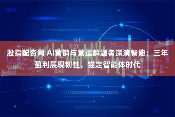 股指配资网 AI营销与营运解题者深演智能：三年盈利展现韧性，锚定智能体时代